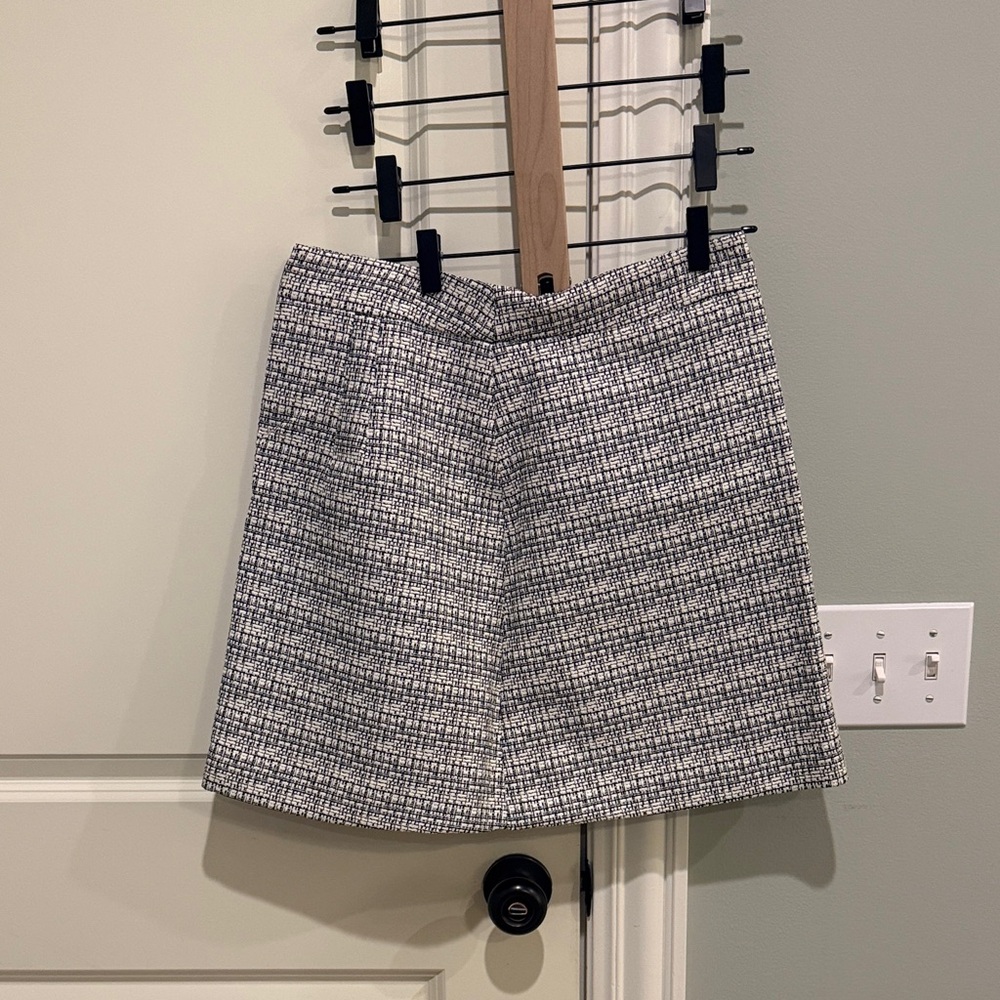 Express Black and White A-Line Skirt